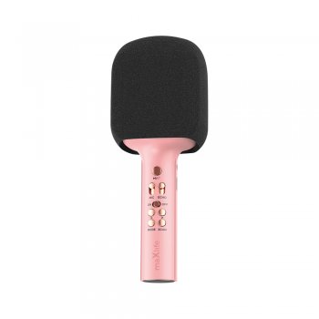 Maxlife MXBM-600 Bezvadu Bluetooth Bērnu Karaoke Mikrofons ar Iebūvētu Skaļruni, Rozā | Portable Wireless...