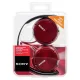 Накладные наушники Sony MDR-ZX310 красные