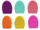 BrushEgg Silicone Brush Cleaner for Makeup Brushes and Sponges, 7x5x3cm, Different Colors