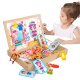 Magnetic Board with Magnets, Puzzle and Dress-Up Montessori Toy