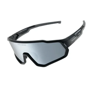 Bērnu velobrilles Rockbros SP383 ar UV400 polarizāciju, melnas