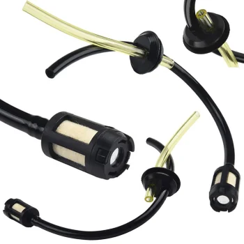 Degvielas šļūtene trimmerim un krūmgriezim ar filtru, 10 mm, melna