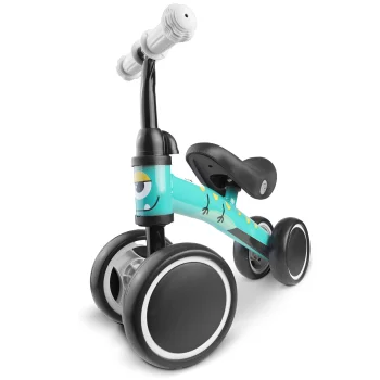 Līdzsvara velosipēds mazuļiem 4 riteņi Nukido Nk-600, zils