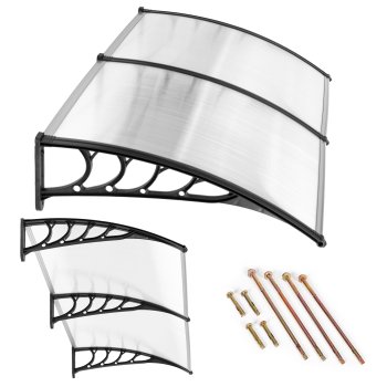 Dubultais jumtiņš virs durvīm 200x100 cm polikarbonāta nojume MultiGarden