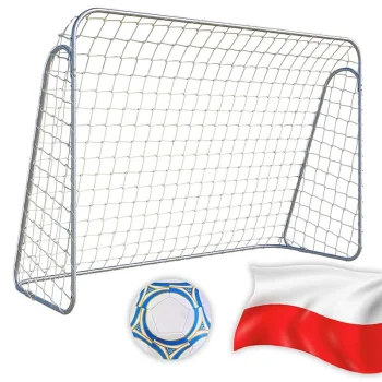 Metāla futbola vārti ar izturīgu tīklu, 215x150 cm, Carruzzo