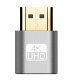 HDMI monitora emulators adapteris 4K, pelēks