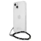 Guess Pearl Vāciņš Apple iPhone 13 mini, Caurspīdīgs / Melns