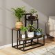 Puķu statīvs ar 4 plauktiem ModernHome, industriāls augu plaukts loft stilā
