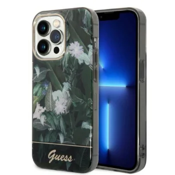 Чехол Guess Jungle Collection для iPhone 14 Pro Green
