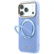 Guess Ring Stand 360 MagSafe vāciņš iPhone 18 Pro / 17 Pro, gaiši zils