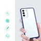 Чехол Hybrid Armor Clear 3in1 для Samsung Galaxy S23, прозрачный с синей рамкой
