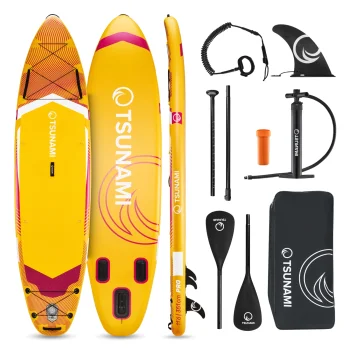 SUP-доска 4Fizjo 1839 PRO TSUNAMI 350 см T11, желтая