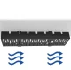 Darba virsmas kabeļu organizators melns | Cable organizer under desk top black