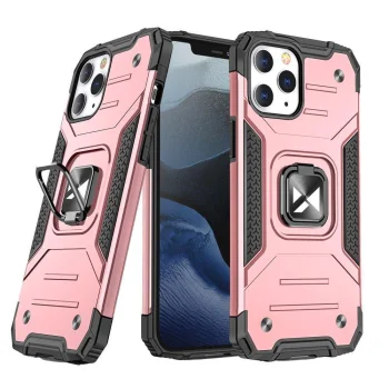 Wozinsky Ring Armor Case for iPhone 14 Pro Max with Ring Holder, Gold