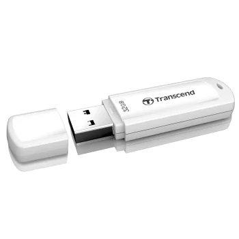 USB-флешка Transcend JetFlash 730 32 ГБ USB 3.1 Gen 1, белая