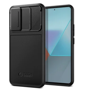 Tech-Protect Velar Cam+ Case for Redmi Note 13 Pro 5G / Poco X6 5G Black