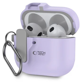 Tech-Protect Slim Hook maciņš AirPods 4, violets