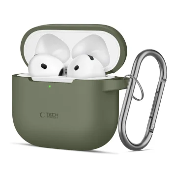 Tech-Protect Silicone Hook maciņš Apple AirPods 4, Zaļš