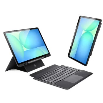 Чехол-клавиатура Dux Ducis DK для Samsung Tab S10 FE+ с подсветкой, черный