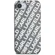 Karl Lagerfeld IML Repeat Logo vāciņš iPhone 16e, sudraba