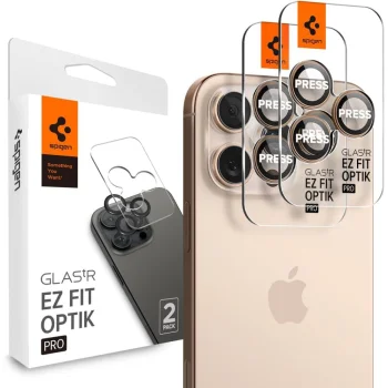 Защитное стекло для камеры Spigen Optik Pro GLAS.TR EZ FIT для iPhone 16 Pro / Pro Max (2...