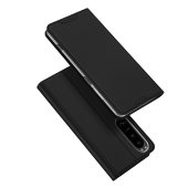 Sony Xperia 1 V DUX DUCIS Skin Pro Auto-absorbed Leather Cell Phone Case Cover, Black | Telefona Vāciņš Maciņš...