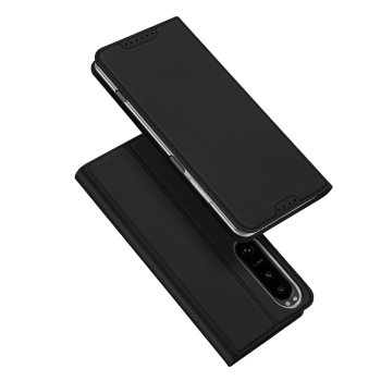 Sony Xperia 1 V DUX DUCIS Skin Pro Auto-absorbed Leather Cell Phone Case Cover, Black | Чехол для...