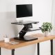 Maclean MC-882 Galda statīvs monitoram un tastatūrai, melns