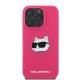 Karl Lagerfeld silikona vāciņš ar Choupette galvas apdruku MagSafe iPhone 16 Pro Max - Fuksija | Phone Case Cover