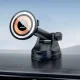 Magnētiskais auto turētājs ar 15W MagSafe bezvadu lādētāju Dudao F12MAX+, melns