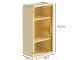 Wall-Mounted Bathroom Shelf with Door and Tissue Dispenser, Beige