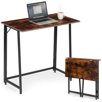 Saliekamais datorgalds 80x45 cm loft stilā, galds klēpjdatoram ModernHome