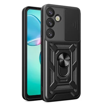 Hybrid Armor Camshield vāciņš Samsung Galaxy S25+ Melns