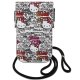 Hello Kitty Ādas somiņa ar grafiti auklu - bēšs | Leather Tags Graffiti Cord bag beige