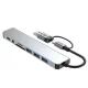USB-C концентратор Tech-Protect HB06 8в1, серый
