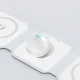 Dudao A11N 15W 3in1 induktīvā lādētājs – balts + USB-C / USB-C kabelis