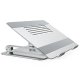 Nillkin ProDesk Adjustable Laptop Stand, Ergonomic Aluminum Riser for Desk, Silver