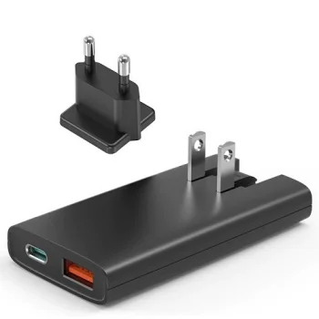 USB sienas lādētājs Choetech PD6011 65W GaN Melns