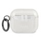 Чехол Karl Lagerfeld для AirPods 3 Glitter Karl\'s Head, серебристый