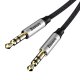 Baseus Yiven Audio Cable Mini Jack 3,5mm AUX, 1.5m, Black+Silver | Audio Vads Kabelis
