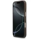 Чехол Guess 4G PU Stripe MagSafe для iPhone 17, коричневый