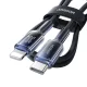 Кабель Joyroom S-A42 Crystal-Clear 30W USB-C - Lightning 1.2м, черный