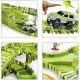 Dinosaur Race Track Toy for Kids 240 Pcs Flexible Car Track Playset with Dino Figures