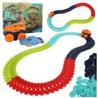 Kids Flexible Racing Track with Car, 102 Elements