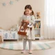 Плюшевая собачка бигль в сумочке с щеткой для ухода