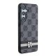 Чехол DKNY для Samsung Galaxy S24 Leather Checkered Mono Pattern, черный
