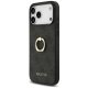 Guess 4G Ring Stand vāciņš iPhone 17 Pro Max, melns