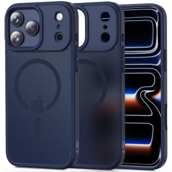Tech-Protect MagMat MagSafe vāciņš iPhone 17 Pro tālrunim – tumši zilā krāsā | Phone Case Cover