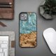 Apple iPhone 15 Plus 6.7\'\' Bewood Unique Uranus Wood and Resin Case Cover, Blue and White | Telefona Maciņš Vāks...