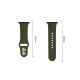 Tech-Protect Silicone siksniņa Apple Watch 44 / 45 / 46 / 49 mm, Olive Green